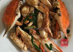 香葱姜炒蟹的做法图解4