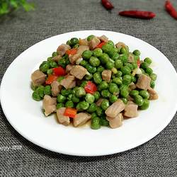 鲜豌豆猪肉粒的做法[图]