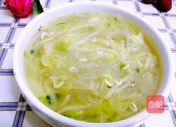 虾米白菜粉丝素汤的做法图解12