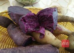 无水紫薯面团的做法图解1