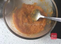 南瓜紫薯饼的做法图解3