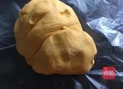 Pumpkin and Purple Sweet Potato Cake Recipe Illustration 7