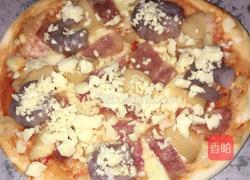 「带自制披萨饼胚」烤披萨的做法图解15