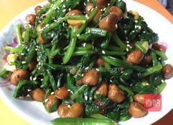随心(果仁菠菜)的做法图解6