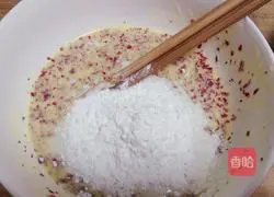 蒸玫瑰花蛋糕的做法图解5