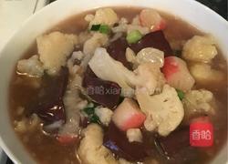 虾条猪血菜花羮的做法图解6