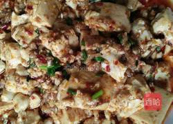 孜然肉沬豆腐的做法图解8