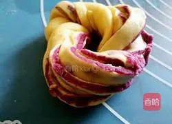 Purple Sweet Potato Pattern Bread Recipe Illustration 8