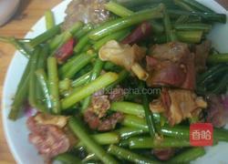 蒜苔炒咸鸭腿的做法图解6