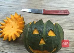 萬圣節(jié)的南瓜蒸蛋的做法圖解3