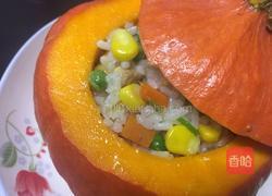 鸡肉米饭南瓜盅的做法图解6