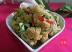 清炒有机花菜的做法图解5