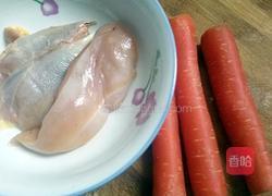 胡萝卜鸡肉卷的做法图解1