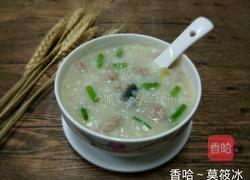 皮蛋肉末粥的做法图解6