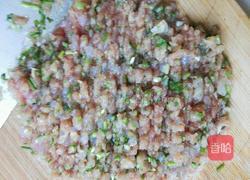 生煎虾仁肉末小馄饨的做法图解2