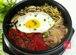 腊肠石锅拌饭的做法图解11