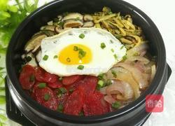 腊肠石锅拌饭的做法图解13