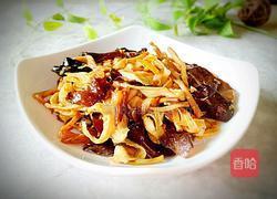 黄花菜腐竹炒木耳的做法图解9
