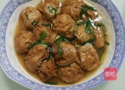 荠菜肉末塞油面筋的做法图解8