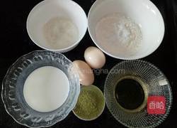 抹茶戚风蛋糕（6寸）的做法图解1