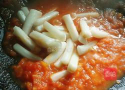 番茄浓汁汤年糕的做法图解11