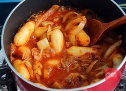 辣白菜炒打糕条的做法图解10