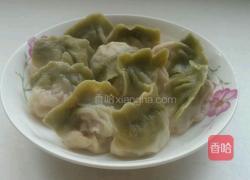 百财饺子(羊肉胡萝卜馅 抹茶版)的做法图解14