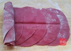 玫瑰花馒头(红曲粉)的做法图解9