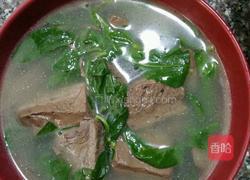 枸杞叶鸭血汤的做法图解5