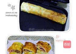 火腿鸡蛋卷的做法图解3