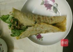 生菜豆皮蛋卷的做法图解4
