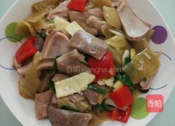 酸菜炒肚片的做法图解7