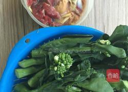 刀功芥兰花的做法图解1