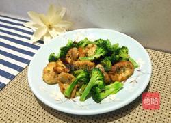 豆腐肉末香肠炒西兰花的做法图解4