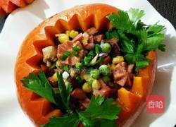 南瓜蒸饭的做法图解7