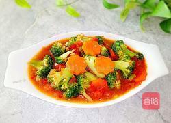西红柿胡萝卜炒西兰花的做法图解11