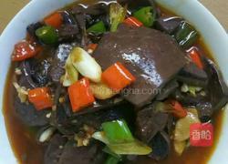 炒羊血的做法图解5