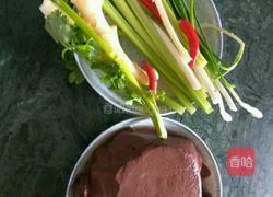 炒羊血的做法图解1