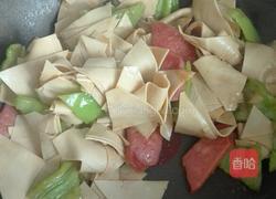 火腿尖椒干豆腐的做法图解5