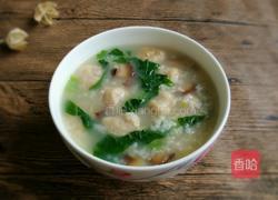 香菇肉丸芥菜粥的做法图解7