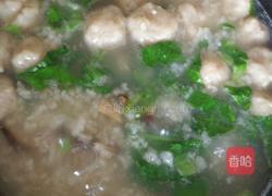 香菇肉丸芥菜粥的做法图解6