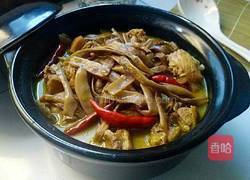 农家干豆角焖鸡的做法图解12