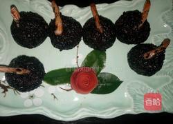 鲜虾黑米饭团的做法图解13