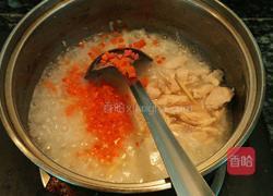 鲜虾鸡肉蘑菇粥的做法图解3