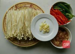 金针菇炒肉丝的做法图解2