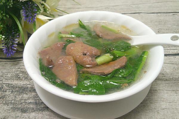青菜猪肝汤的做法大全