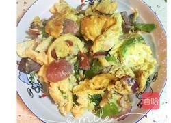 鹅蛋炒香肠 的做法图解7