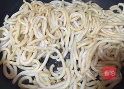 番茄酱三丝炒乌冬面的做法图解7