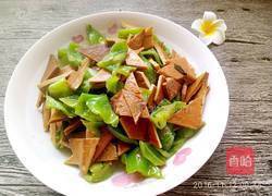 青椒炒香干的做法图解9