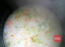 蔬菜虾粉粥的做法图解2